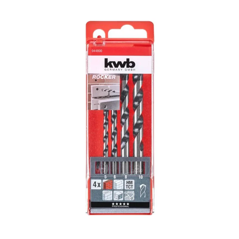 KWB 4-dijelni set borera za za kamen i beton 5-10 mm 49044800