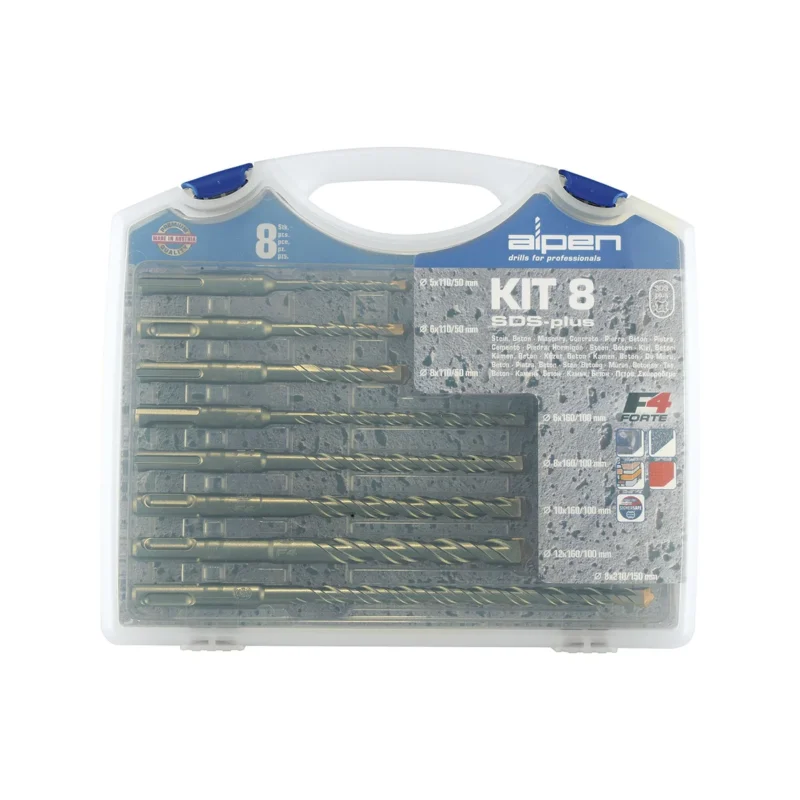 Alpen 8-dijelni set burgija SDS + ø5mm-12mm 0080704100100