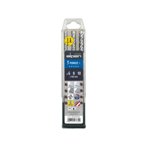 Alpen 3-dijelni set burgija za beton 6-10mm SDS-PLUS FORCEX 0081506810100