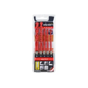 Alpen 5-dijelni set burgija ATM5 HSS 6 uglova 0000100805100