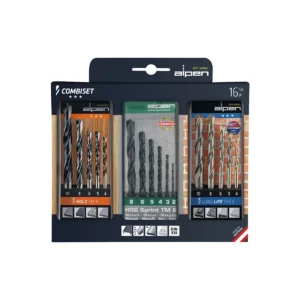 Alpen 16-dijelni set burgija za drvo/kamen/metal Combi Master 0000811003100