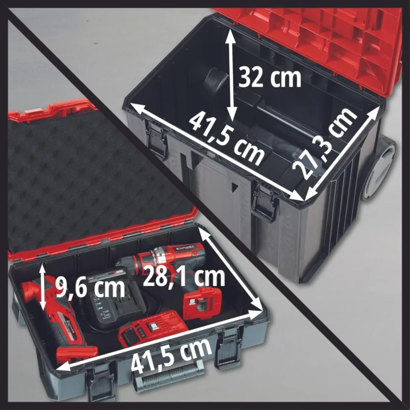 Einhell kofer za PXC alate sa točkićima E-Case Tower