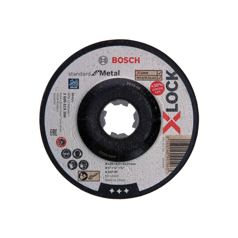 Bosch brusna ploča 125 x 6 mm  X-LOCK Standard for Metal 2608619366