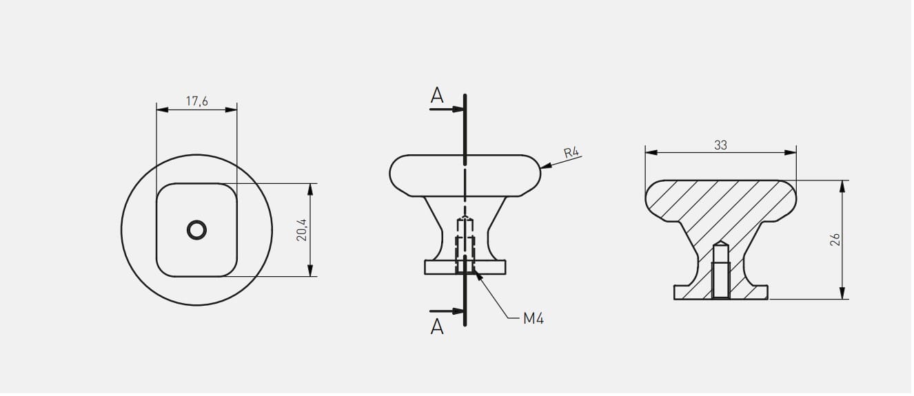 GTV dugme ručkica GZ-LORENA