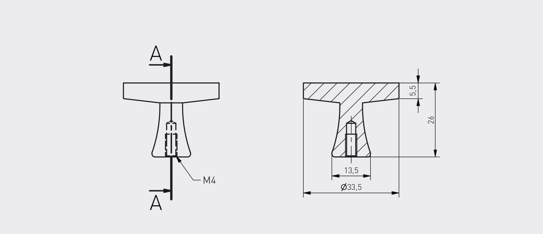 GTV dugme ručkica GZ-DUNE