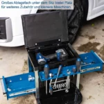 Scheppach radionička stolica sa točkićima i ladicama 2u1 TW900