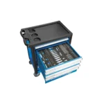 Hoegert set kolica za alat sa 6 ladica i 221 komada pribora