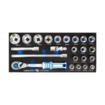 Hoegert set kolica za alat sa 6 ladica i 221 komada pribora