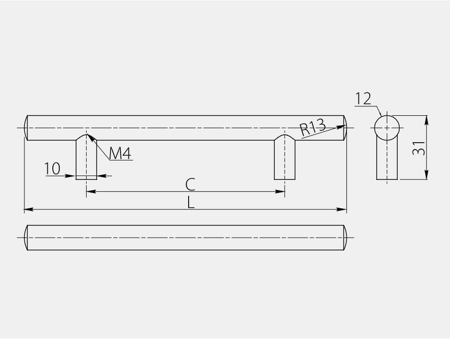 GTV ručkica za namještaj AA-05 Inox