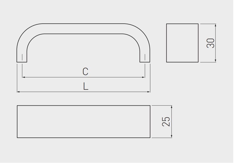 GTV ručkica za namještaj aluminijum WPY 347