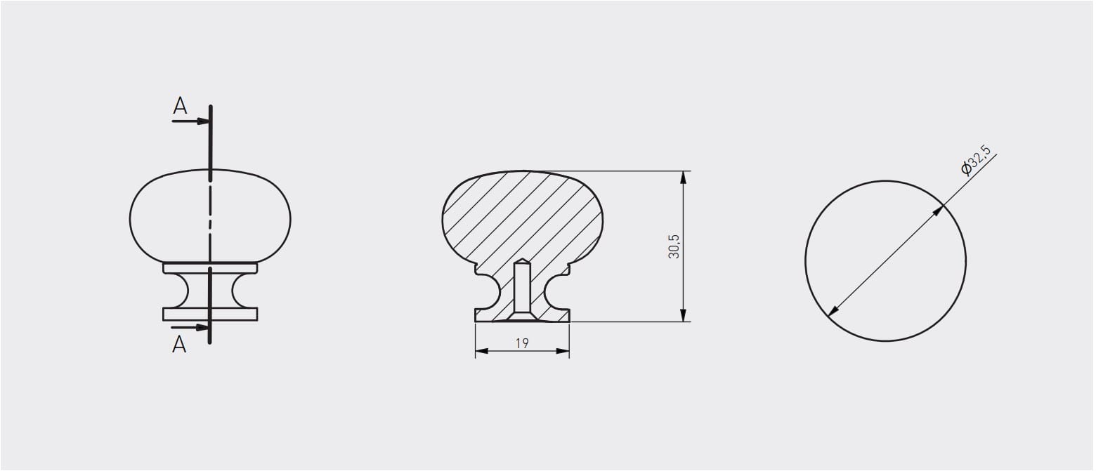 GTV dugme ručkica GS-BERGA