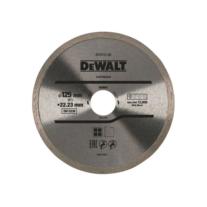DeWalt dijamantska ploča za keramiku 125 x 22.23 mm DT3713