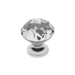 GTV dugme ručkica Crystal Palace B 30 mm - Bijela