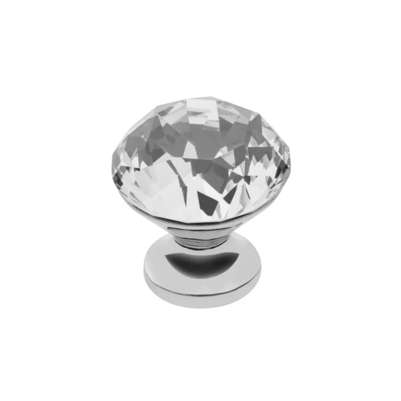 GTV dugme ručkica Crystal Palace B 30 mm - Bijela