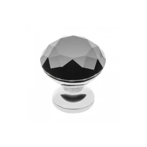 GTV dugme ručkica Crystal Palace B 30 mm - Crna