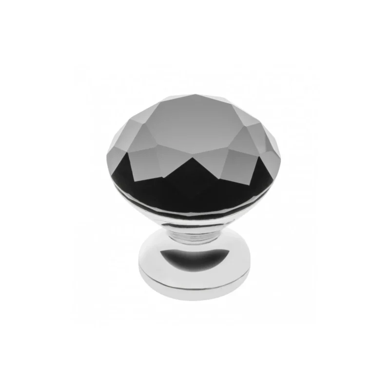 GTV dugme ručkica Crystal Palace B 30 mm - Crna