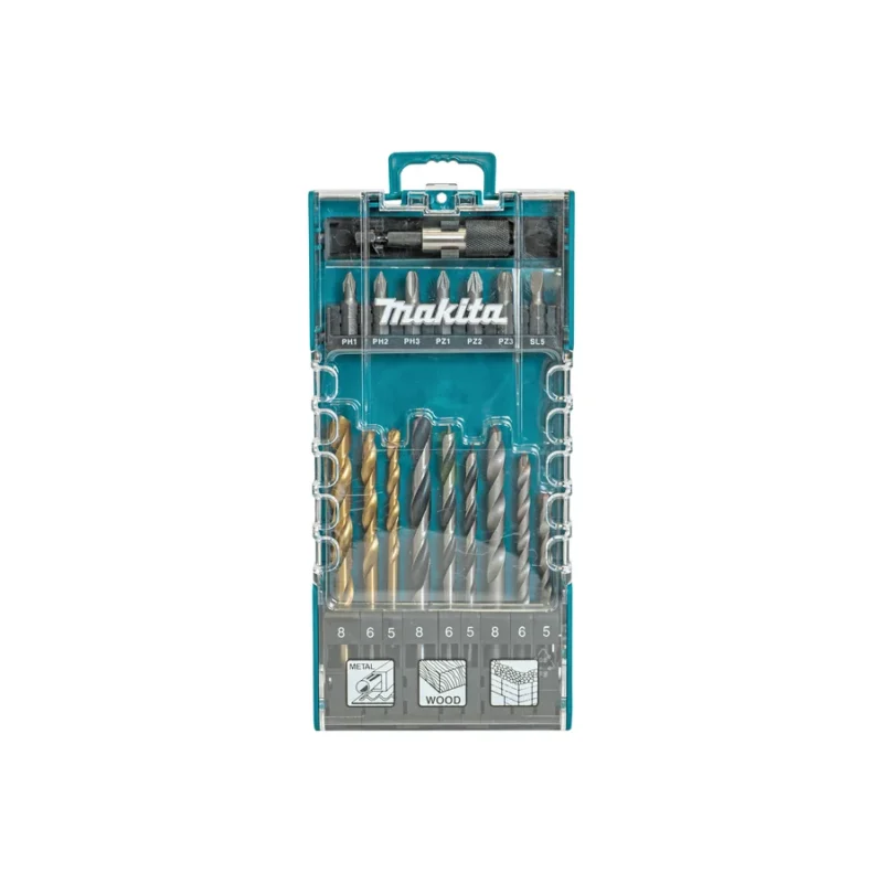 Makita 17-dijelni set bitova i burgija svrdala D-74887