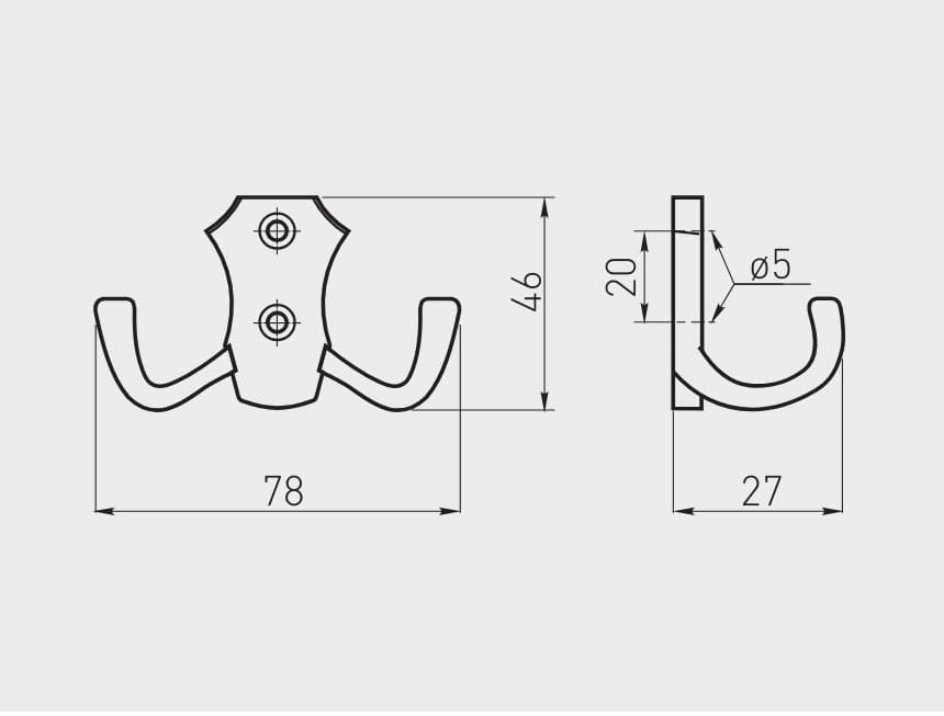 GTV vješalica WZ-K24 -BO