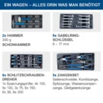 Scheppach set kolica za alat sa 70  komada pribora TW1100