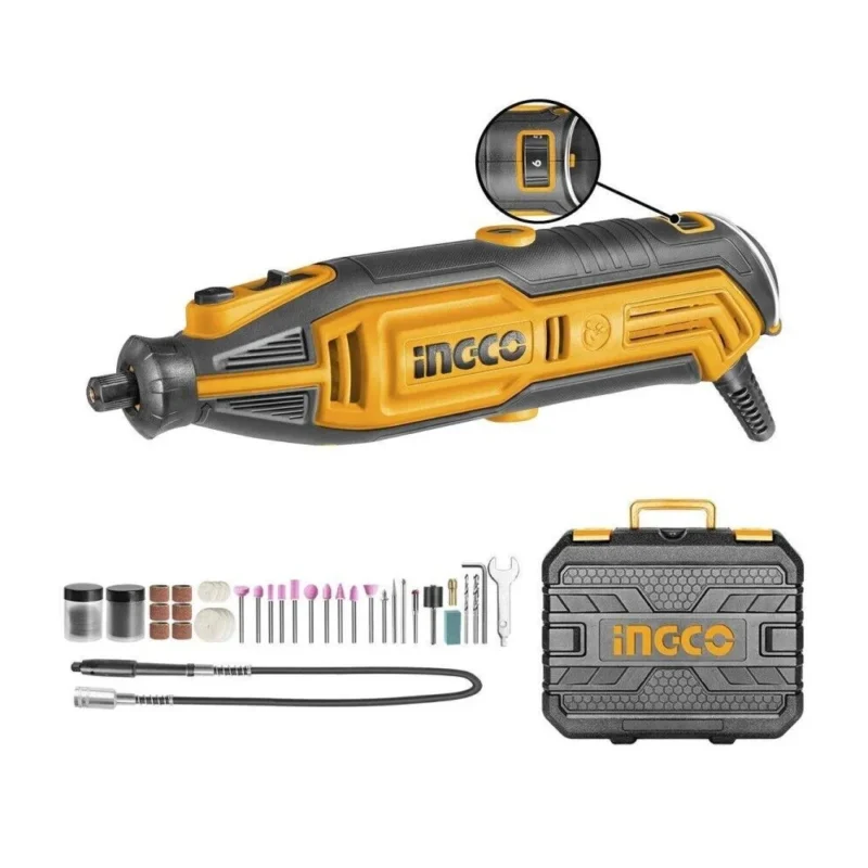 INGCO mini brusilica gravirka sa fleksibilnom osovinom MG13328E