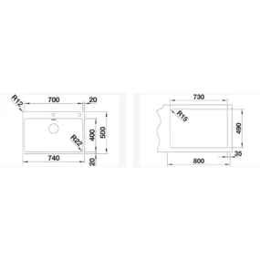 Blanco Andano 700-IF/A