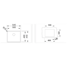 Blanco Claron 500-IF Durinox