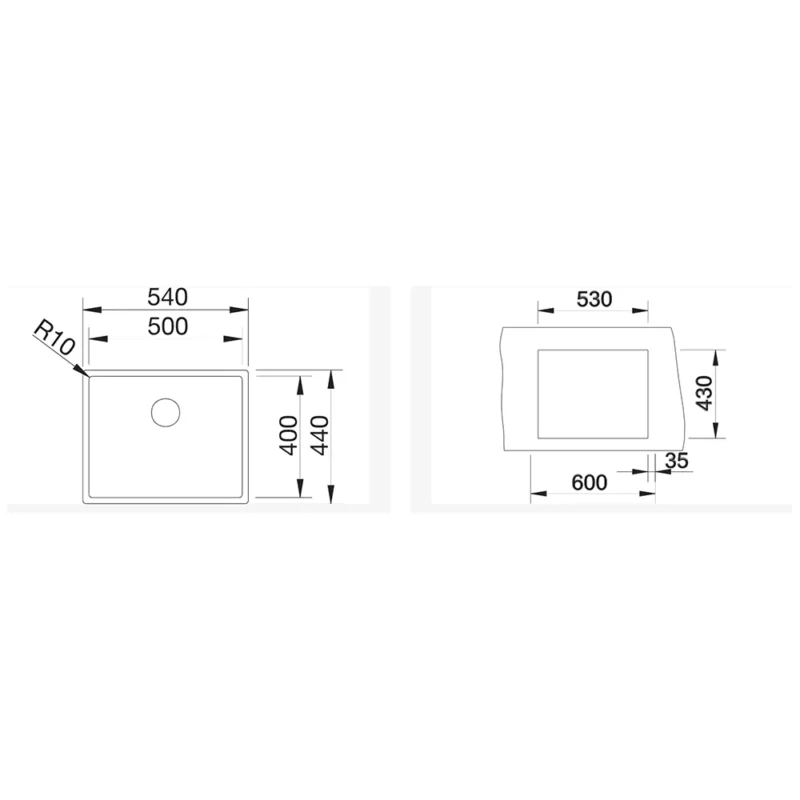 Blanco Claron 500-IF Durinox