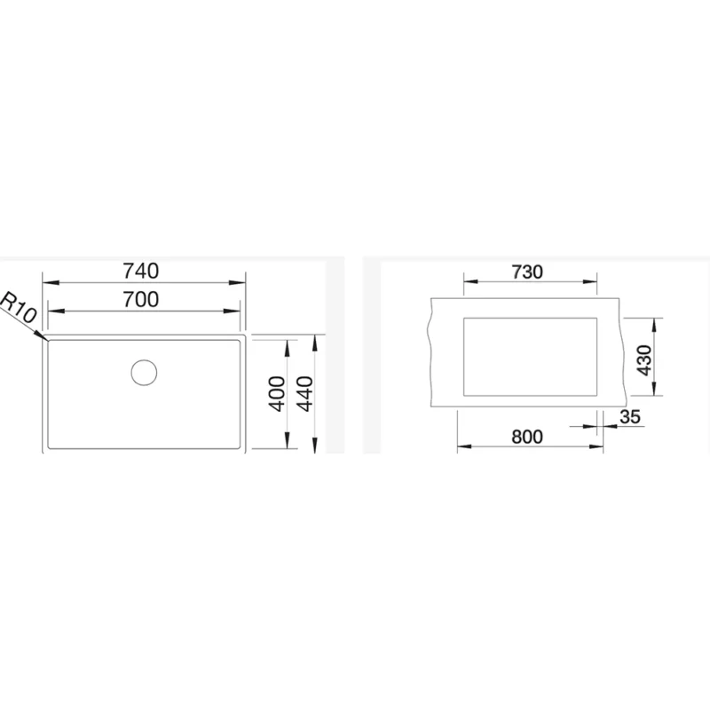 Blanco Claron 700-IF Durinox