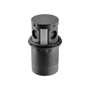 GTV ugradna utičnica sa 4 utičnice -2 USB porta - 2 RJ45 konektora i WiFI punjačom COMFORT PLUS