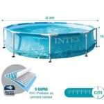 Intex bazen sa metalnom konstrukcijom BEACHSIDE 305 x 76 cm 28208