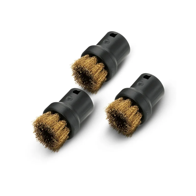 Karcher 3-dijelni set okrugli četki sa mesinganim vlaknima za SC paročistače