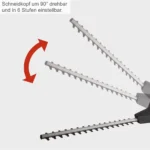 Scheppach teleskopske električne makaze škare za živicu ETHT500