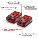 Einhell set 2x baterija Power X-Change Plus TwinPack 18 V 4.0 Ah