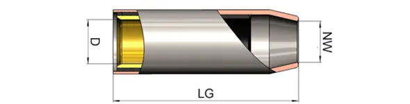 Abicor Binzel šoba fi 16 mm 250 A