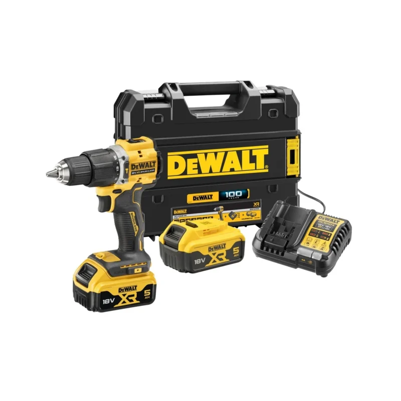 DeWalt aku udarna bušilica BRUSHLESS 18V 2x5.0Ah DCD100YP2T-QW - Kit