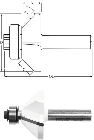 Makita glodalo sa ležajem 51 x 25.4 x 11 mm D-48658