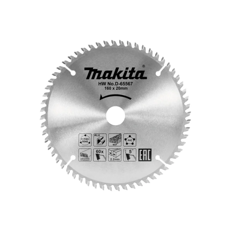 Makita rezni list za drvo TCT 165x20 mm 60z D-65573