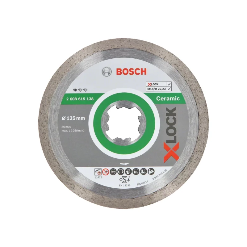 Bosch dijamantska rezna ploča za keramiku Standard for Ceramic X-LOCK 125 x 22.3 mm 2 608 615 138