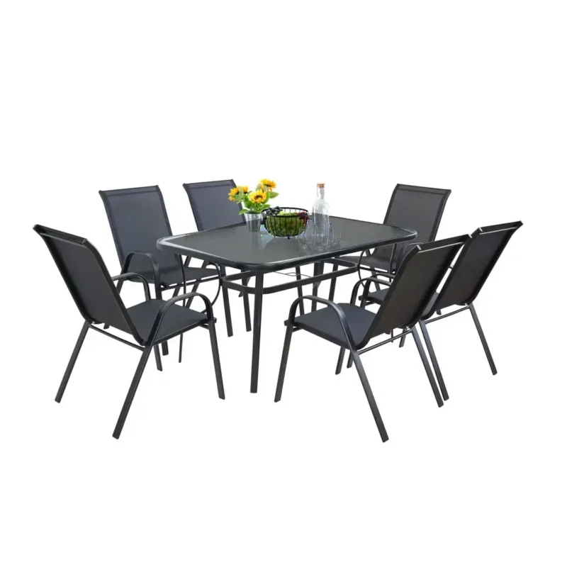 Baštenska garnitura SET 2 sto 150 x 90 x 70 cm i 6 stolica