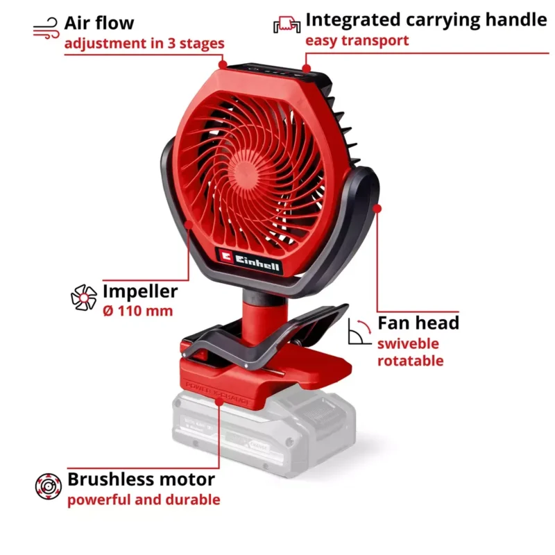 Einhell aku ventilator Power X-Change GE-CF 18/2200 Li - Solo (Kopiraj)