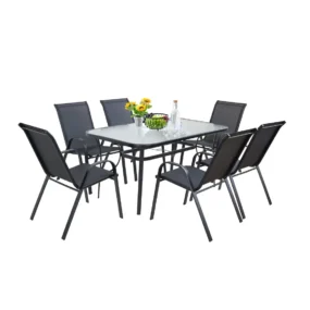 Baštenska garnitura SET 2 sto 150 x 90 x 70 cm i 6 stolica