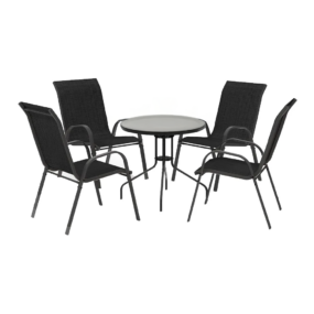 Baštenska garnitura SET 3 sto 60 x 60 x 70 cm i 4 stolice (Kopiraj)