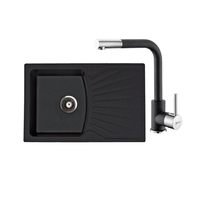 Metalac sudoper xQuadro 60 (Kopiraj) - Crna