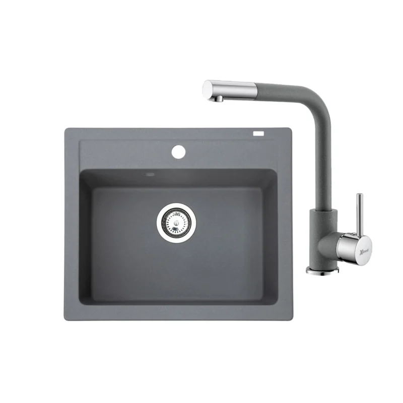 Metalac sudoper xQuadro Plus (Kopiraj) - Siva