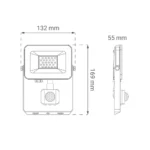 Green Tech LED reflektor sa senzorom 900lm, 10W, 6500K - AFS-10WH (Kopiraj)