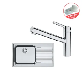 FRANKE inoks sudoper SRX 611-86 LB sa česmom ORBIT DOCCIA