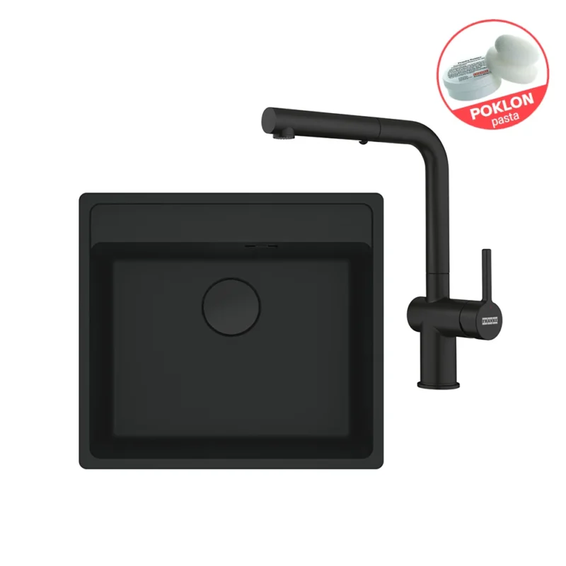 FRANKE sudoper MRG 610-52 TL sa česmom ACTIVE L DOCCIA