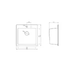 Metalac sudoper xQuadro 60 (Kopiraj)