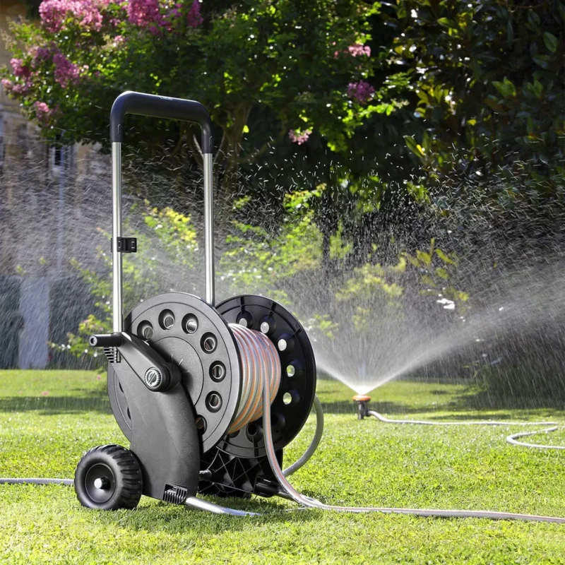 Motalica kolica za vrtno crijevo 60 m 1/2" - 25 m 3/4'' 69084 (Kopiraj)