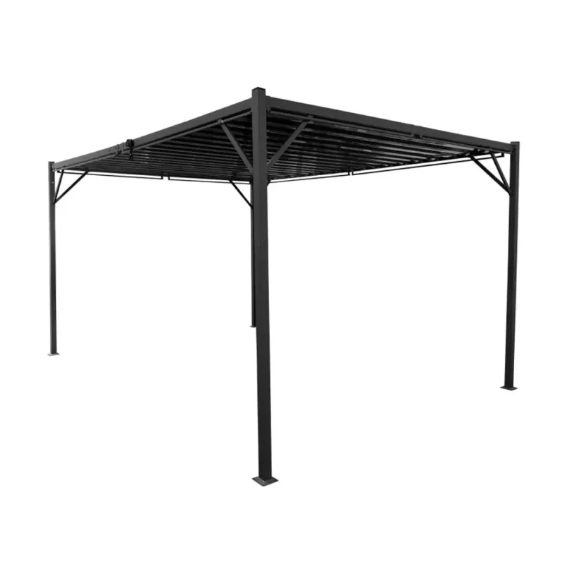 Metalna gazebo tenda Belize 3x4m sa duplim krovom i bočnim zavijesama (Kopiraj)